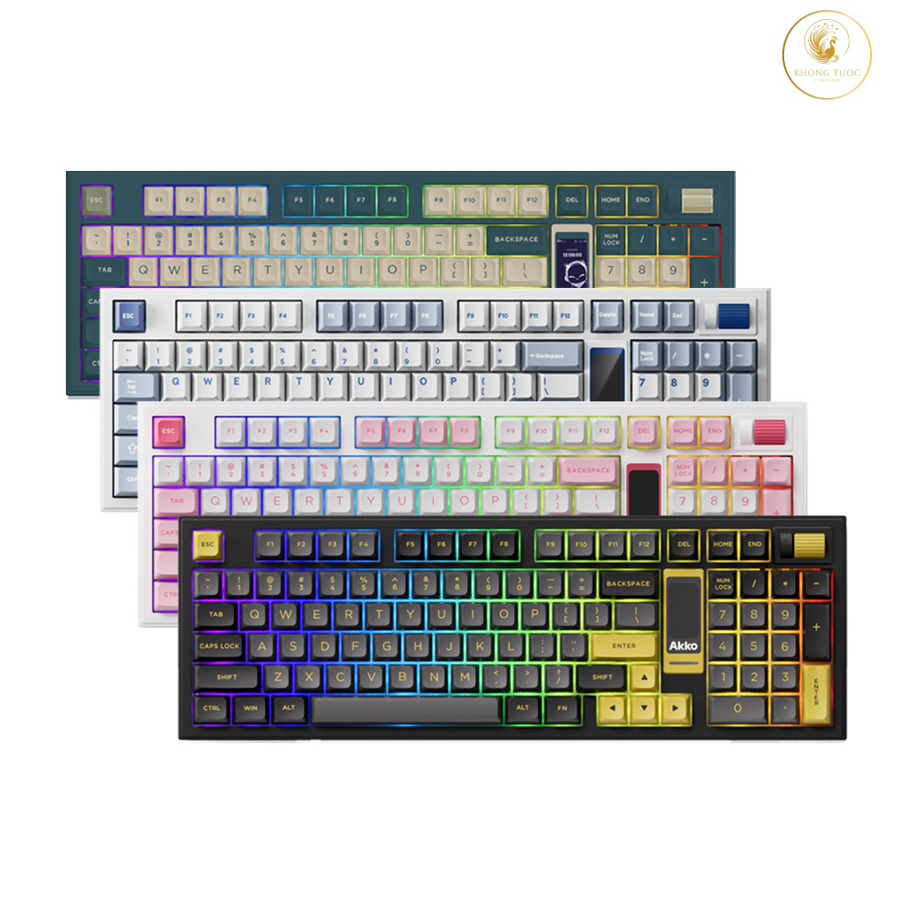 Bàn phím cơ không dây AKKO 5098B LCD Screen RGB Hotswap (AKKO Sw)