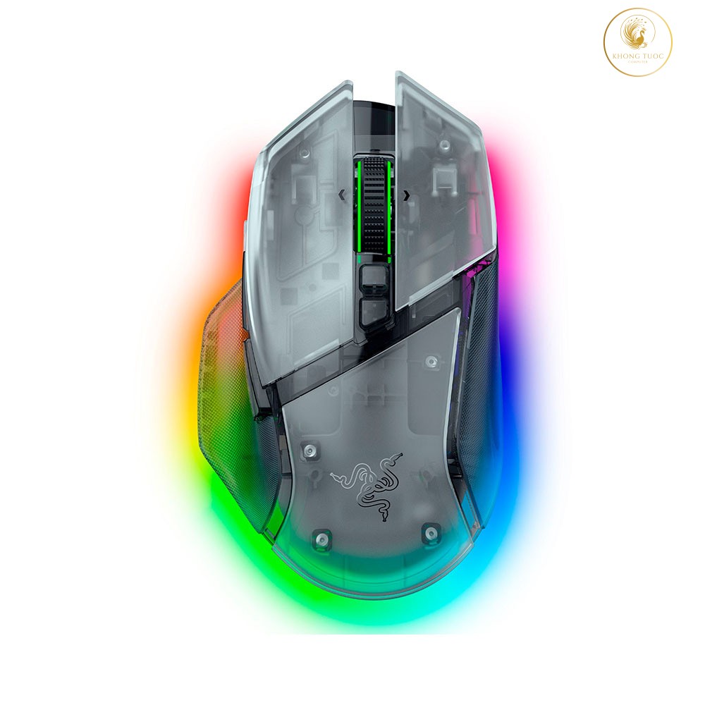 Chuột không dây Razer Basilisk V3 Pro 35K Phantom White Edition RZ01-05240400-R3A1