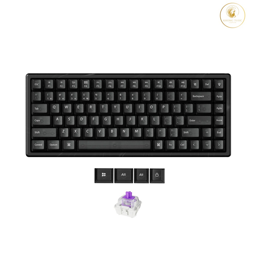 Bàn phím cơ không dây Keychron K2 HE Resin Edition RGB Hotswap Aluminum (Magnetic Sw)