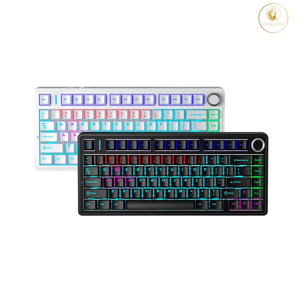 Bàn phím cơ AULA F75 Rainbow Led Hotswap (Leobog Sw)
